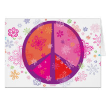 Tarjeta de felicitación de la paz
