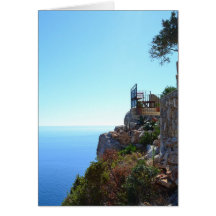 Tarjeta de felicitación de la terraza de Clifftop