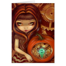 Tarjeta de felicitación "de una calabaza del mecan