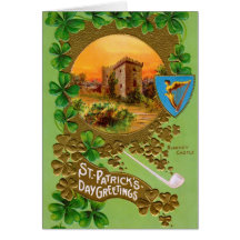Tarjeta de felicitación del día de St Patrick del 