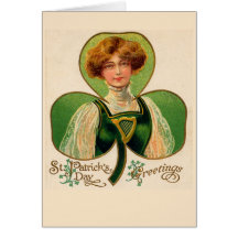 Tarjeta de felicitación del día de St Patrick irla