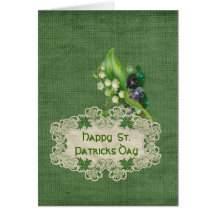 Tarjeta de felicitación del día del St. Paticks