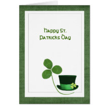 Tarjeta de felicitación del día del St. Paticks