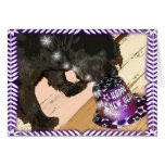 Tarjeta de felicitación del perro de Terranova tarjetas
