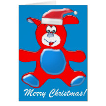 Tarjeta de felicitación del perro del navidad