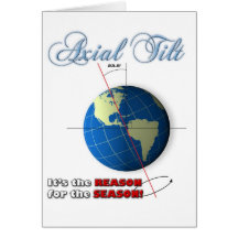 Tarjeta de felicitación inclinable axial