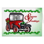 Tarjeta de la foto del coche antiguo