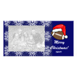 Tarjeta de la foto - fútbol del navidad tarjeta personal con foto