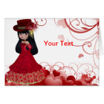 Tarjeta de la princesa felicitación de la tarjeta 