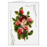 Tarjeta de la señora el día de San Valentín del vi