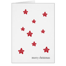 tarjeta de las estrellas de mar del navidad