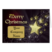 Tarjeta de Navidad de la estrella para un negocio