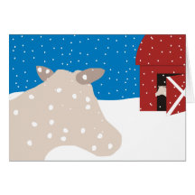 tarjeta de Navidad de la nieve de la conversación 