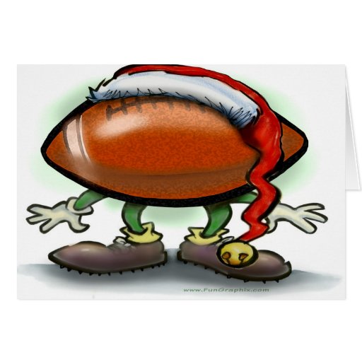 Tarjeta de Navidad del fútbol