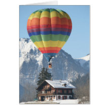 Tarjeta de Navidad del globo