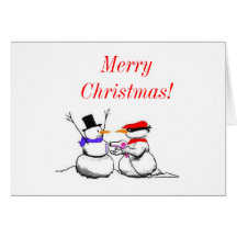 Tarjeta de Navidad del helada