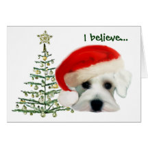 Tarjeta de Navidad del Schnauzer