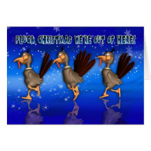 Tarjeta de Navidad divertida con el funcionamiento