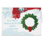 Tarjeta de Navidad para la nieta