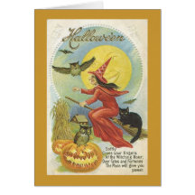 Tarjeta de nota de Halloween