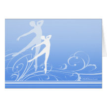 Tarjeta de nota de la voluta de la danza (personal