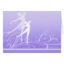 Tarjeta de nota de la voluta de la danza (personal