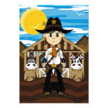 Tarjeta de RSVP del sheriff del vaquero Invitaciones Personalizada