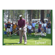 Tarjeta de Tahoe del golf "Golfing en la colección