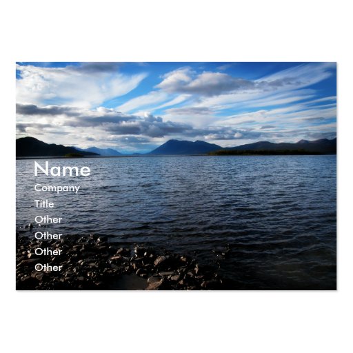 Tarjeta de visita de Aleknagik del lago