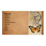Tarjeta de visita de colección de la mariposa del 