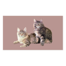 Tarjeta de visita de PURRsonality de los gatos