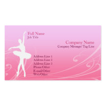 Tarjeta de visita del ballet