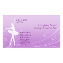 Tarjeta de visita del ballet