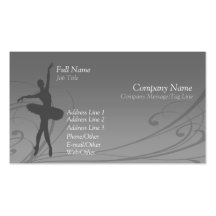Tarjeta de visita del ballet
