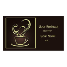 Tarjeta de visita del diseño del café 2