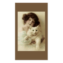 Tarjeta de visita del gato y de señora PURRfect Be