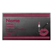 Tarjeta de visita del maquillaje