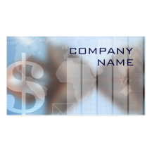 Tarjeta de visita financiera