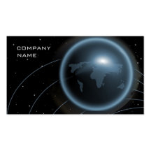 Tarjeta de visita financiera global