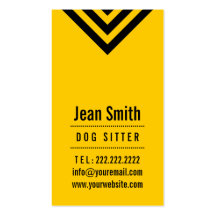 Tarjeta de visita moderna del canguro del perro ne