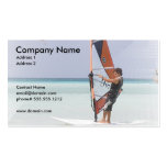 Tarjeta de visita Windsurfing de los fundamentos