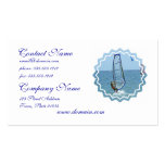 Tarjeta de visita Windsurfing tropical