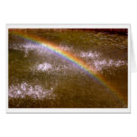 Tarjeta del arco iris de la fuente