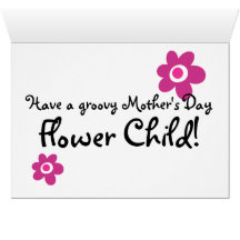 tarjeta del día de madre del niño de flor de la MO