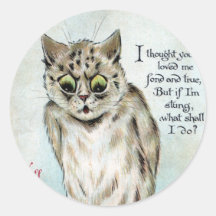 Tarjeta del día de San Valentín picada del vintage Etiquetas