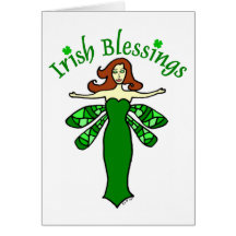 Tarjeta del día de St Patrick de hadas de las bend