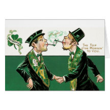 Tarjeta del día de St Patrick del vintage