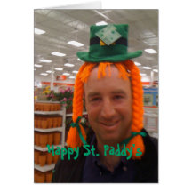 Tarjeta del día de St Patrick feliz - divertida