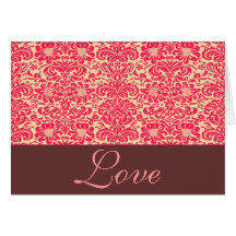 Tarjeta del el día de San Valentín del "amor"