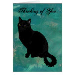 Tarjeta del gato negro
